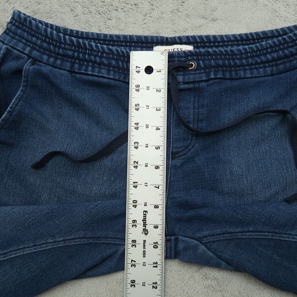 Guess Jeans Women's Size 31 Blue Mid-Rise Elastic Waist Jogger Denim 24" Inseam - Picture 8 of 15